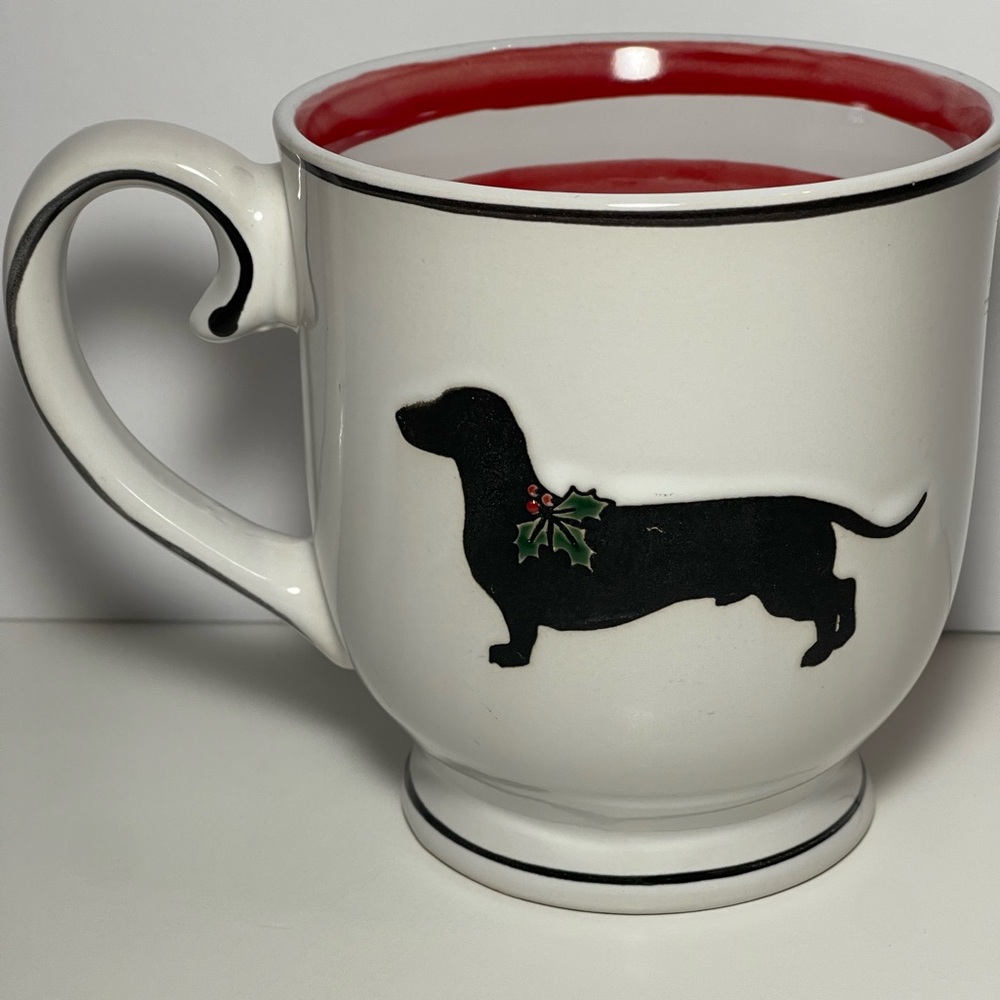 Spectrum Designz 17 oz Dachshund Silhouette Christmas Mug